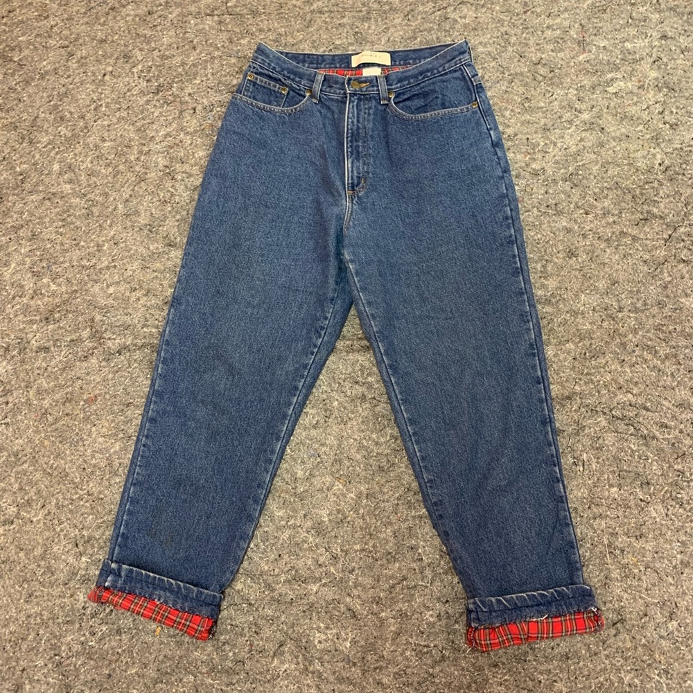 L.L. Bean double L relaxed fit plains lined jeans 10 tall